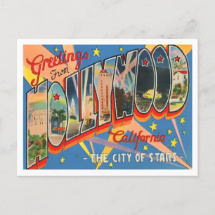 Cartão postal Vintage, Hollywood