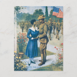 Cartão Postal Vintage, Homem Colorido Da Primeira Guerra Mundial