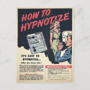 Cartão Postal Vintage Hypnotize Advertisement
