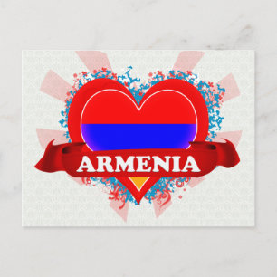 Cartão Postal Vintage I Love Armênia