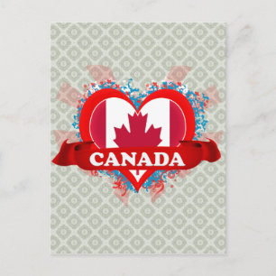 Cartão Postal Vintage I Love Canada