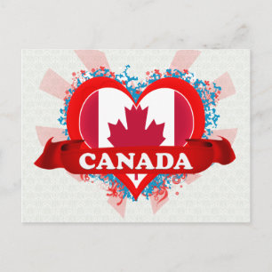 Cartão Postal Vintage I Love Canada