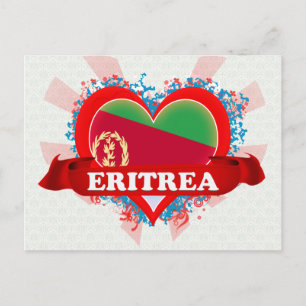 Cartão Postal Vintage I Love Eritrea