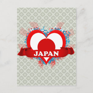 Cartão Postal Vintage I Love Japan