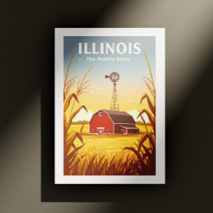 Cartão Postal Vintage Illinois