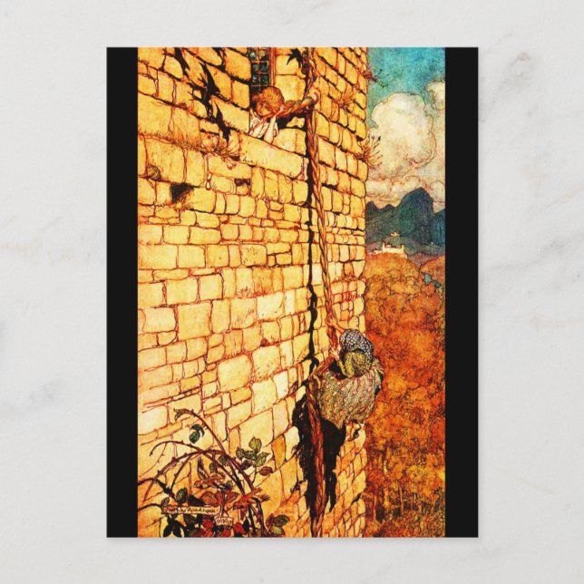 Cartão postal-Vintage Ilustração-Rackham 20 (Frente)