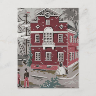 Cartão Postal Vintage Impressão Boston