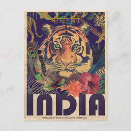 Cartão Postal Vintage India Viagem