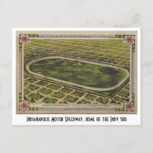 Cartão Postal Vintage Indianapolis Motor Speedway, Indy 500