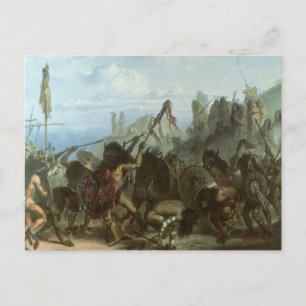Cartão Postal Vintage Indians, Bison Dance de Karl Bodmer