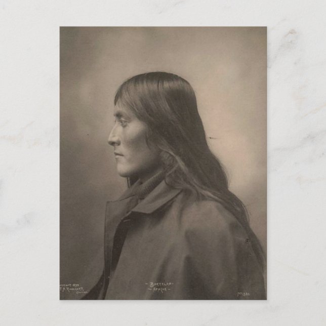 Cartão Postal Vintage índio: Bartelda, Apache - (Frente)