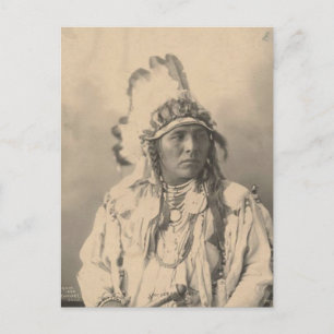 Cartão Postal Vintage índio: Coelho Jack Spotado, Corvo -