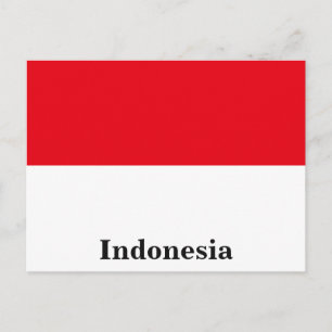 Cartão Postal Vintage Indonesia Asia Bangkok Flag Viagem Turismo
