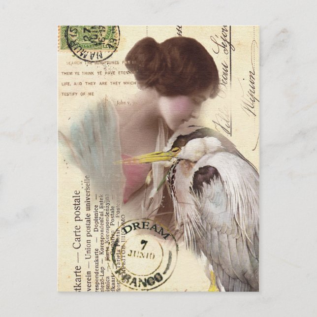 Cartão postal Vintage Inspiration (Frente)