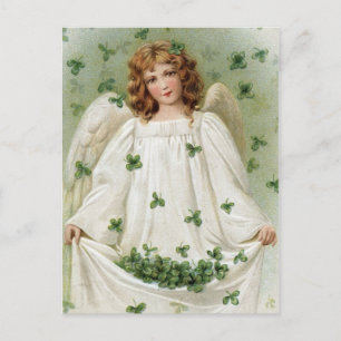 Cartão Postal Vintage Irish Angel