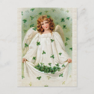 Cartão Postal Vintage Irish Angel Postcard 