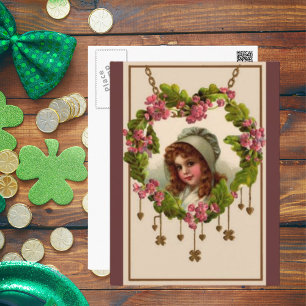 Cartão Postal Vintage Irish Girl