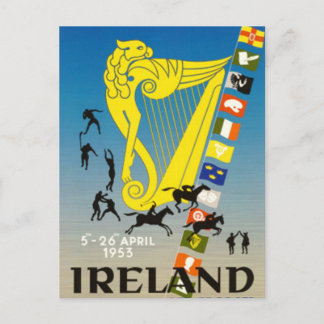 Cartão Postal Vintage Irlanda -