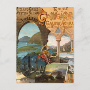 Cartão Postal Vintage Irlanda -