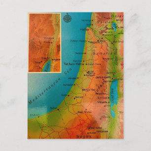 Cartão postal Vintage Israel