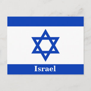 Cartão Postal Vintage Israel Flag Viagem Turismo