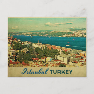 Cartão Postal Vintage Istambul Turquia