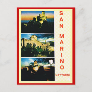 Cartão Postal Vintage Itália, Poster de viagens, São Marino