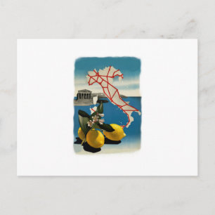 Cartão Postal Vintage Itália Viagem