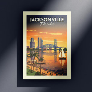 Cartão Postal Vintage Jacksonville Florida