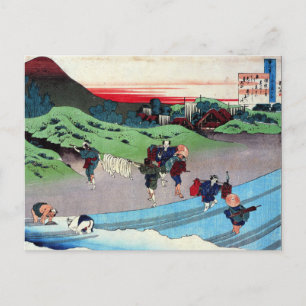 Cartão Postal Vintage Japonês Art