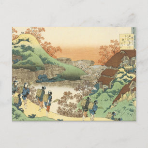 Cartão Postal Vintage Japonês Art