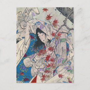 Cartão Postal Vintage Japonês Art