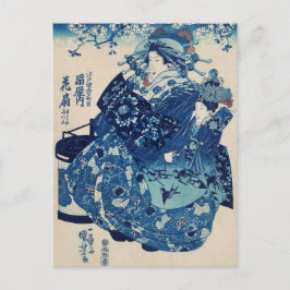 Cartão Postal Vintage Japonês Art