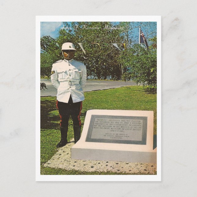 Cartão Postal Vintage John F. Kennedy (Frente)