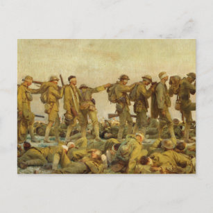 Cartão Postal Vintage John Singer Sargent World War I Gassed