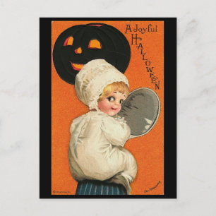 Cartão Postal Vintage Joyful Halloween Baby