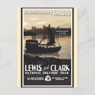 Cartão Postal Vintage Kansas National Park Viagem