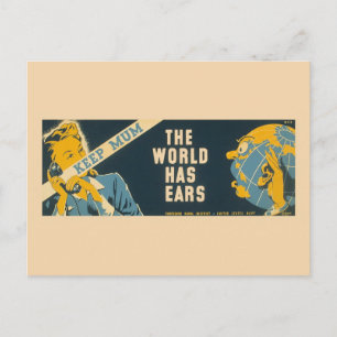 Cartão postal Vintage "Keep Mãe"