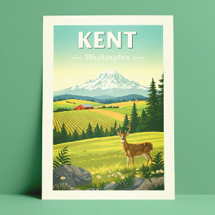 Cartão Postal Vintage Kent Washington
