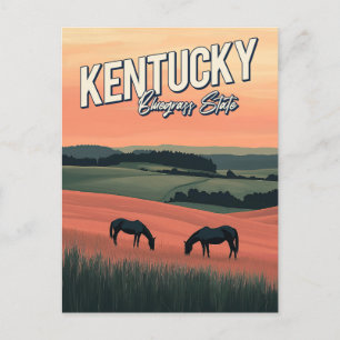 Cartão Postal Vintage Kentucky Viagem