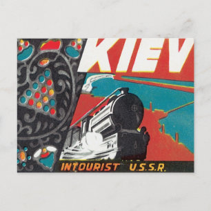 Cartão Postal Vintage Kiev Ucrânia