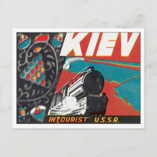 Cartão Postal Vintage Kiev Ucrânia
