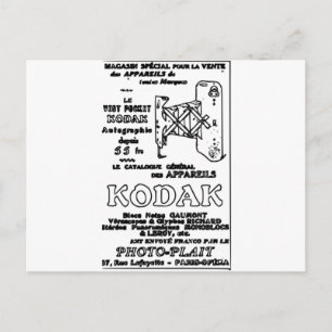 Cartão Postal Vintage Kodak Advert