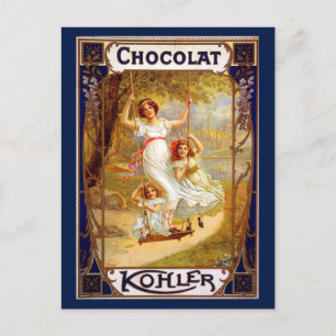 Cartão Postal Vintage Kohler Chocolat Advertisement