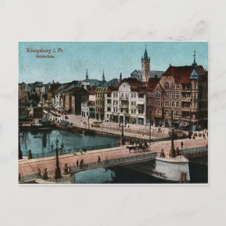 Cartão Postal Vintage Koningsberg/Cartão postal de Kaliningrado