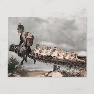 Cartão postal Vintage Krampus