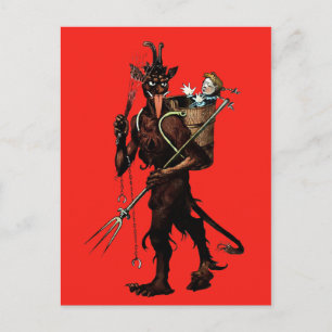 Cartão postal Vintage Krampus