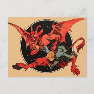 Cartão postal Vintage Krampus