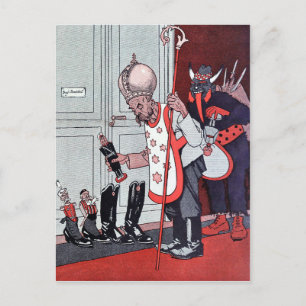 Cartão postal Vintage Krampus