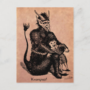 Cartão postal Vintage Krampus